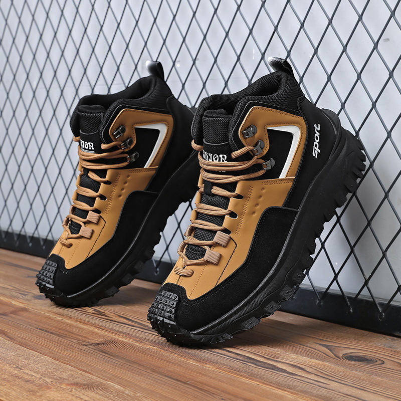 Embroidery Cotton - Men's Wide Width Hiking Shoes Non-Slip