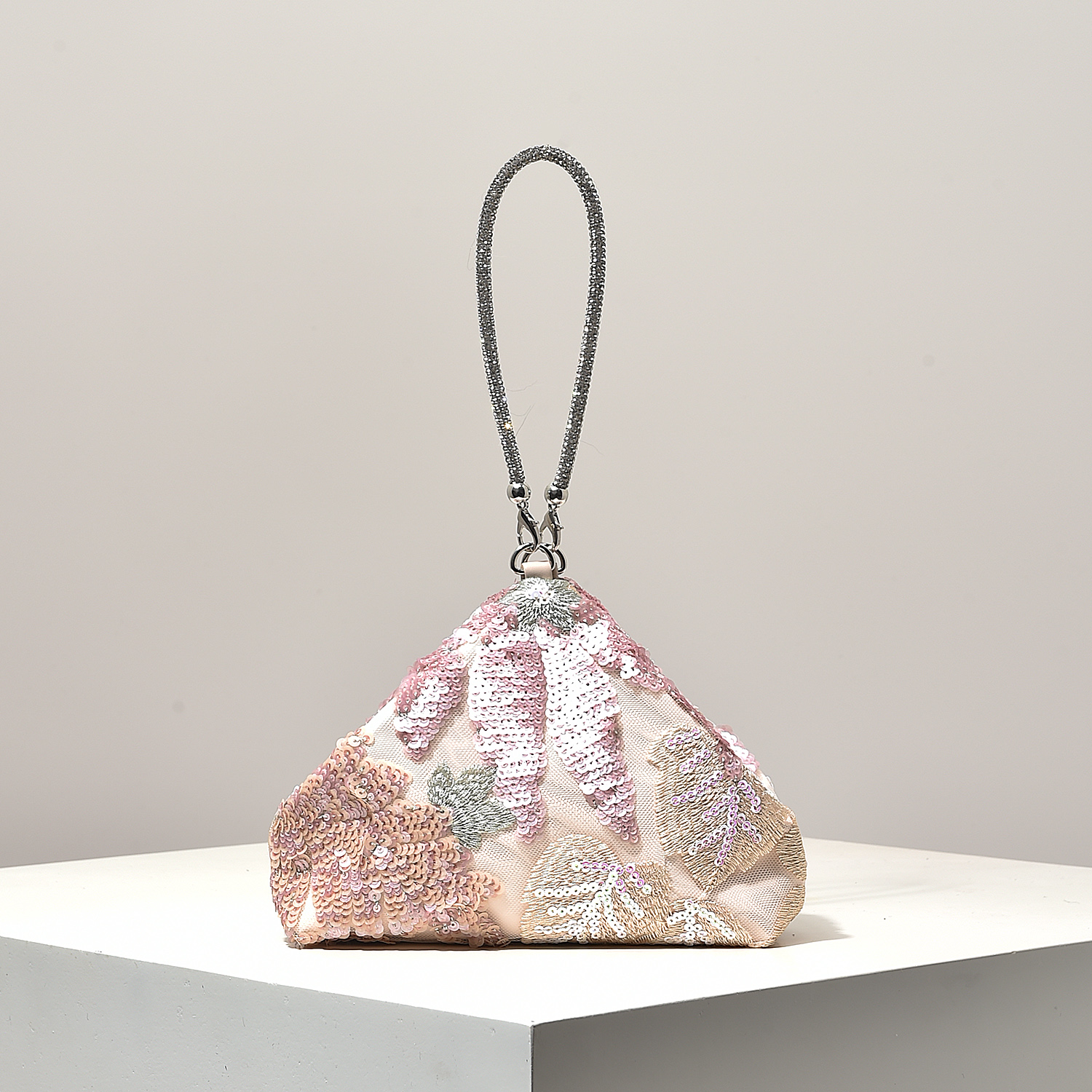 Embroidery Motif - Mini Purse,Sequin Bag,Floral Pop,Embroidery Bag,Gala Night,Party