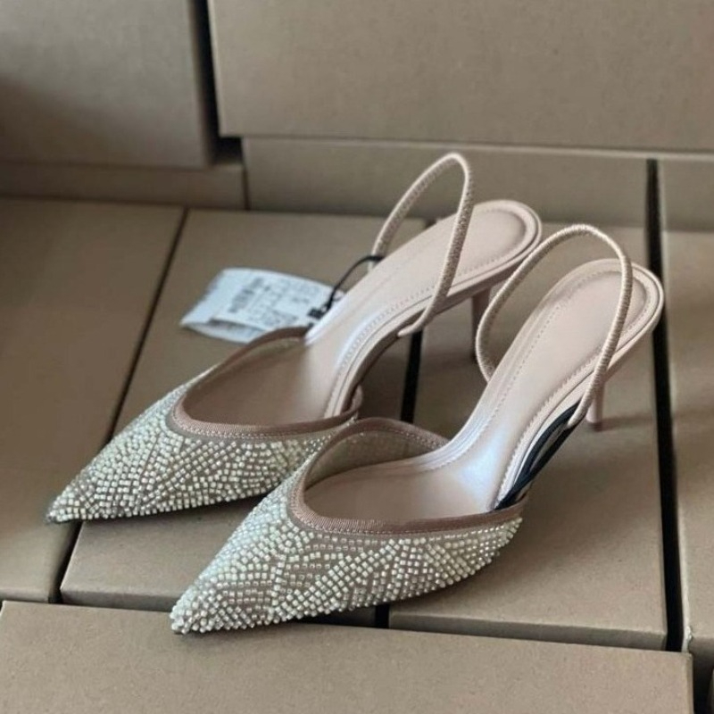 Embroidery Dress - Autumn Luxury Women Dress Pumps Mesh