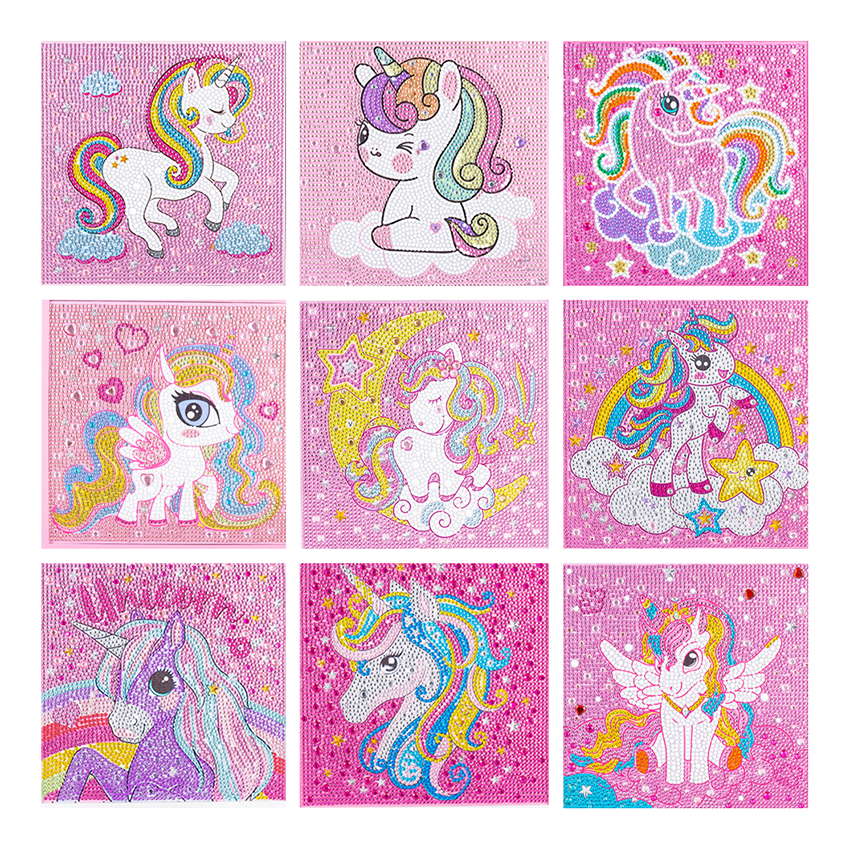 Embroidery Unicorn - 5D Diamond Painting Kit for Kids