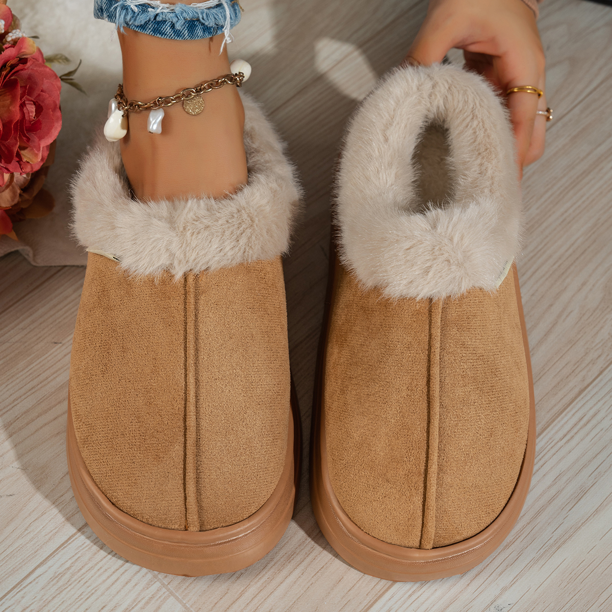 Embroidery Cotton - Outdoor Casual Fashion Simple Winter Home