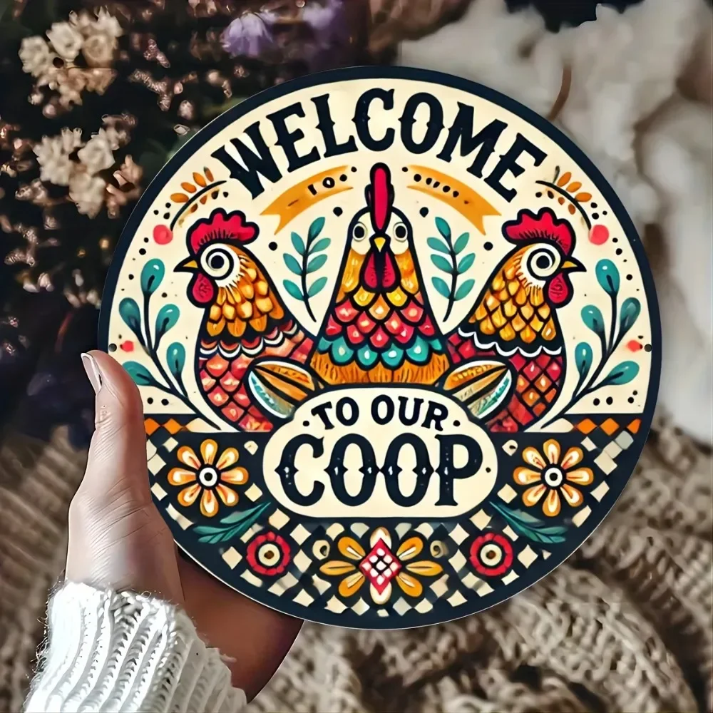 Embroidery Water - YOURBRAND Waterproof Vintage Chicken Coop Sign