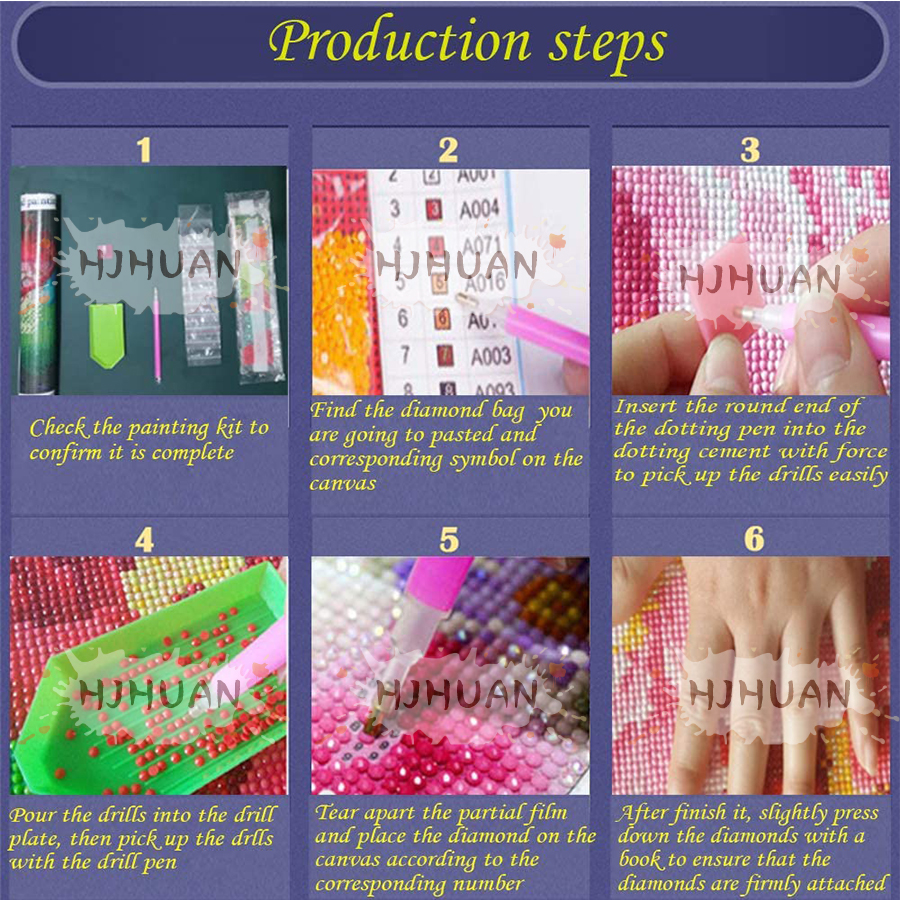5pcs 5D Diy Diamond Painting T - Embroidery Hd Images のレビューと価格