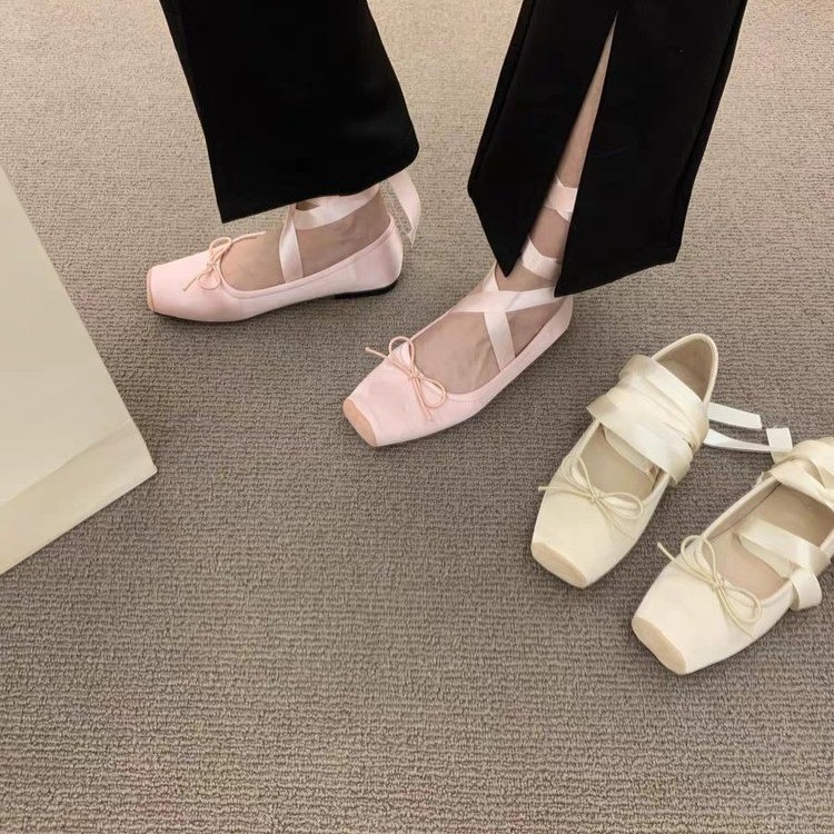 Women Flats Bow Marie Janes Sh - Embroidery Dress のレビューと価格
