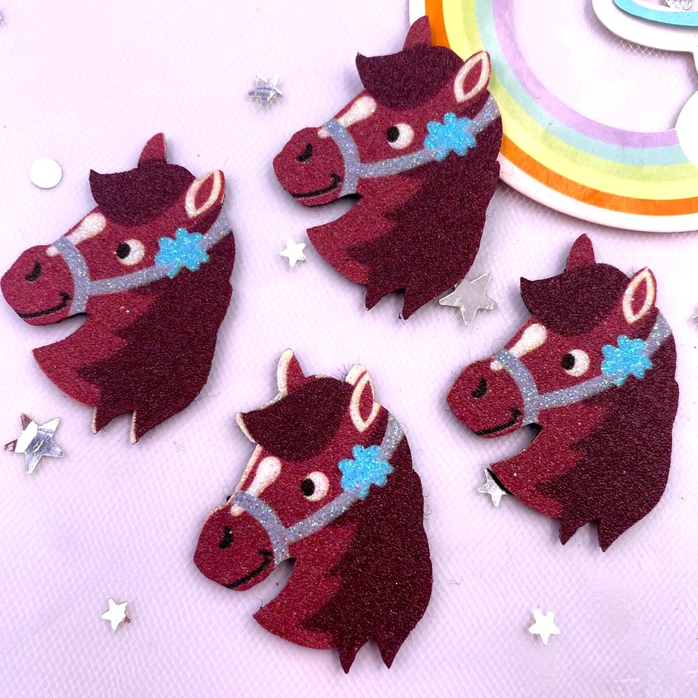 10pcs Glitter Felt Fabric Nonw - Embroidery Unicorn のレビューと価格