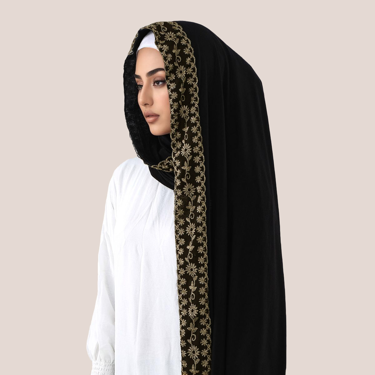 Lace Embroidery Cotton Jersey  - Embroidery Cotton のレビューと価格