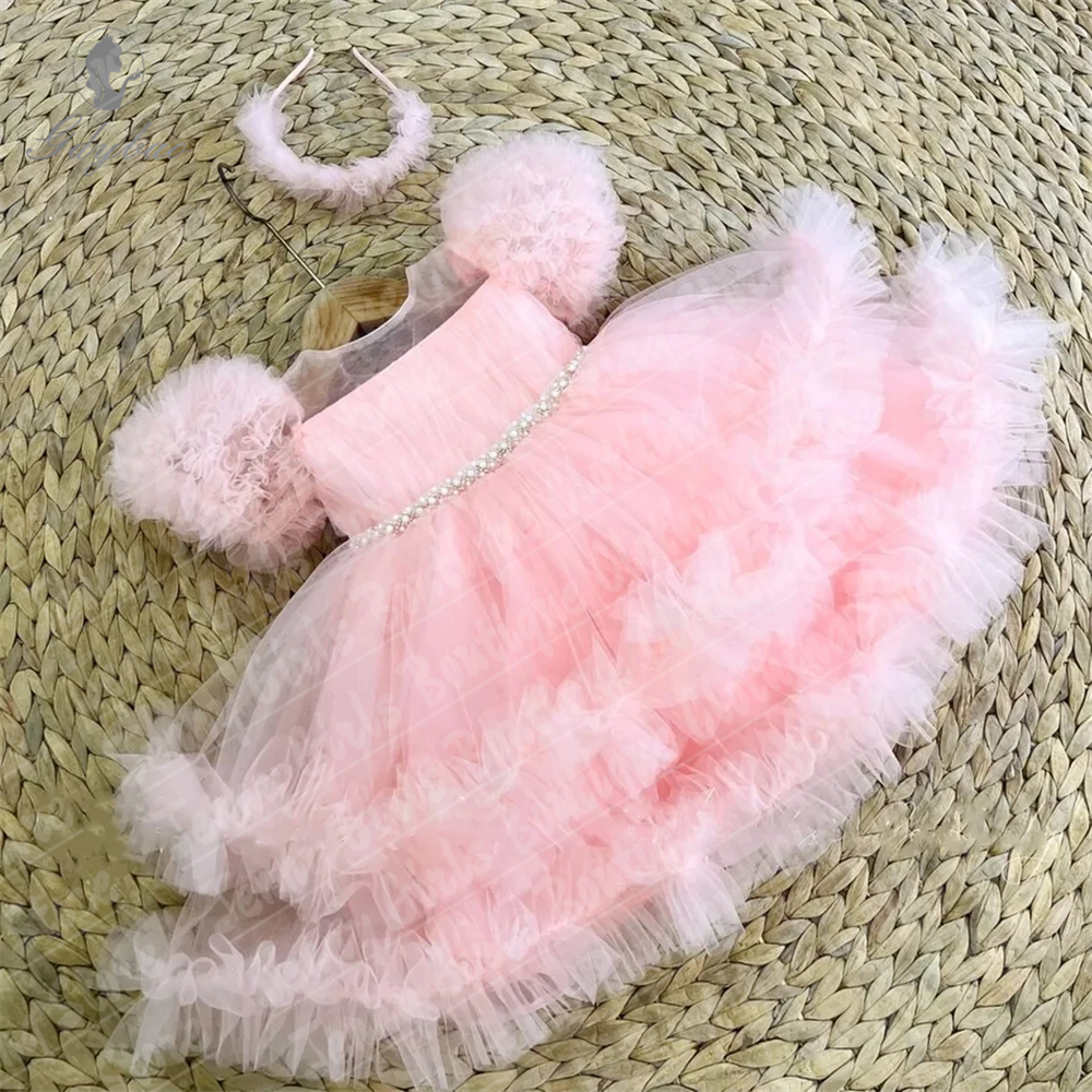 Beautiful Girl Glitter Pearls  - Embroidery Yellow Dress のレビューと価格