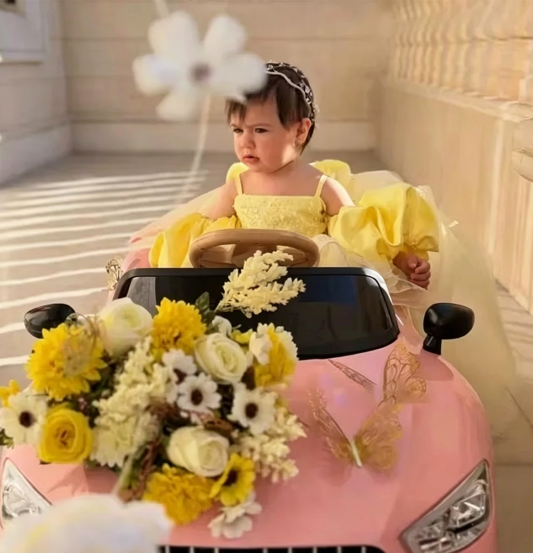 Cute Yellow Flower Girl Dresse - Embroidery Yellow Dress のレビューと価格