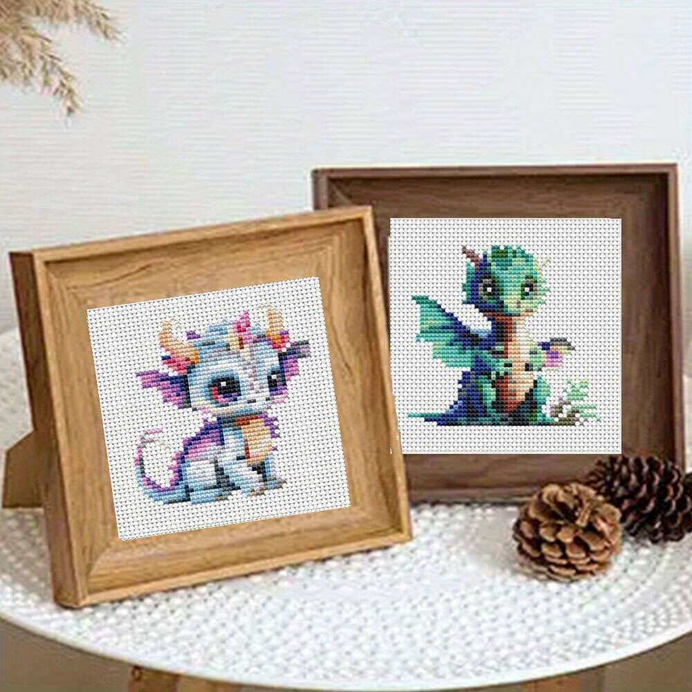 12Pcs Dragon Cross Stitch 11CT - Embroidery Job のレビューと価格