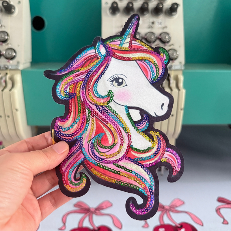 Unicorn Sequins Large Patches  - Embroidery Unicorn のレビューと価格