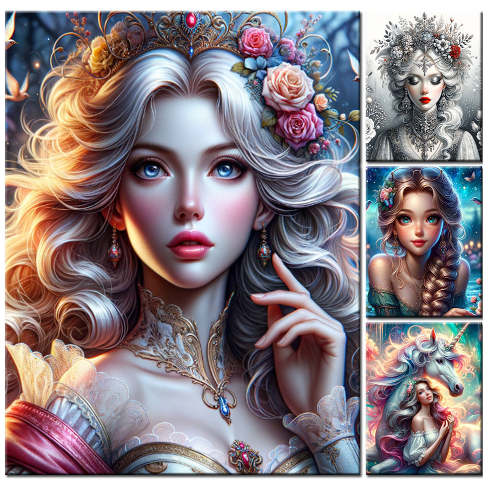 Mermaid Beautiful Girl Unicorn - Embroidery Unicorn のレビューと価格