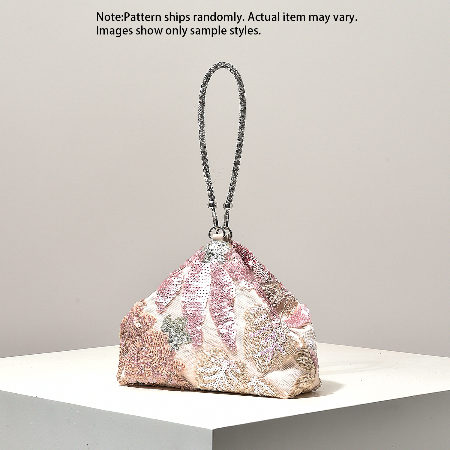 Mini Purse,Sequin Bag,Floral P - Embroidery Motif のレビューと価格