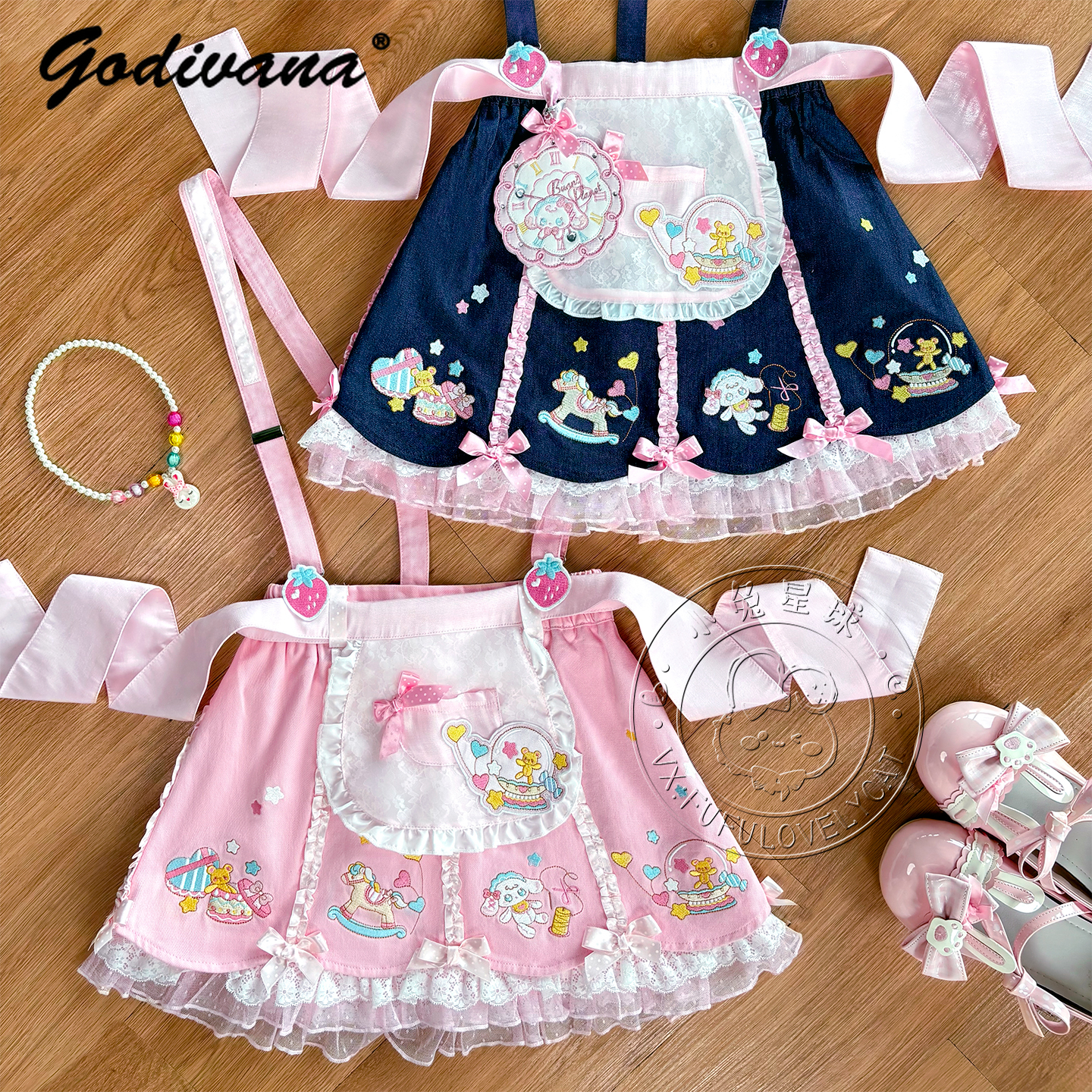 Lolita Daughters Clothes Cute  - Embroidery Motif のレビューと価格