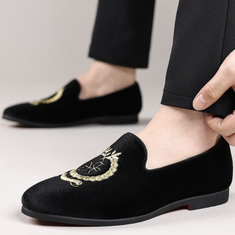 Luxury Designer Loafers Suede  - Embroidery Dress のレビューと価格