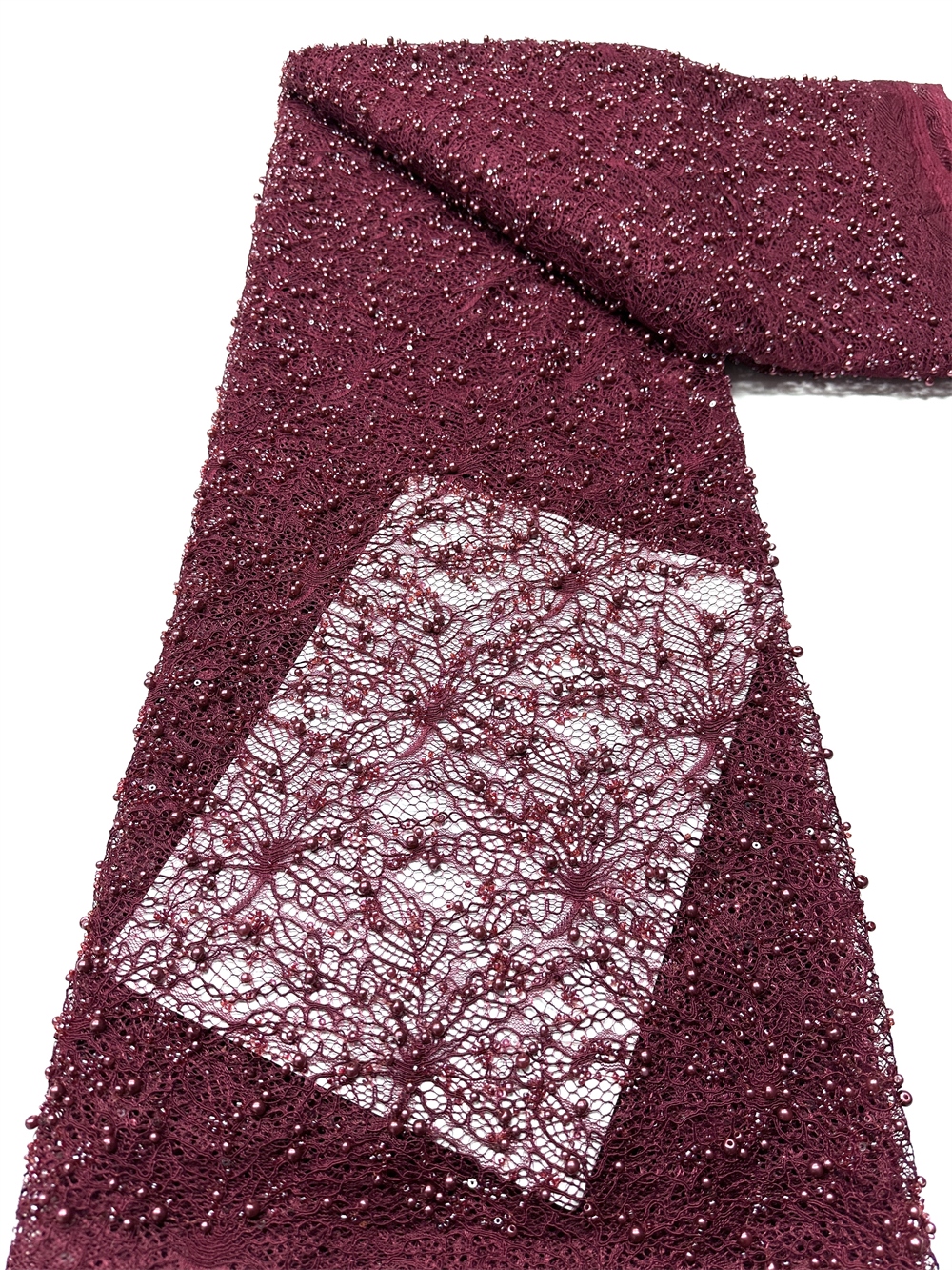 2026 Latest African Beaded Lac - Embroidery Net Fabric のレビューと価格