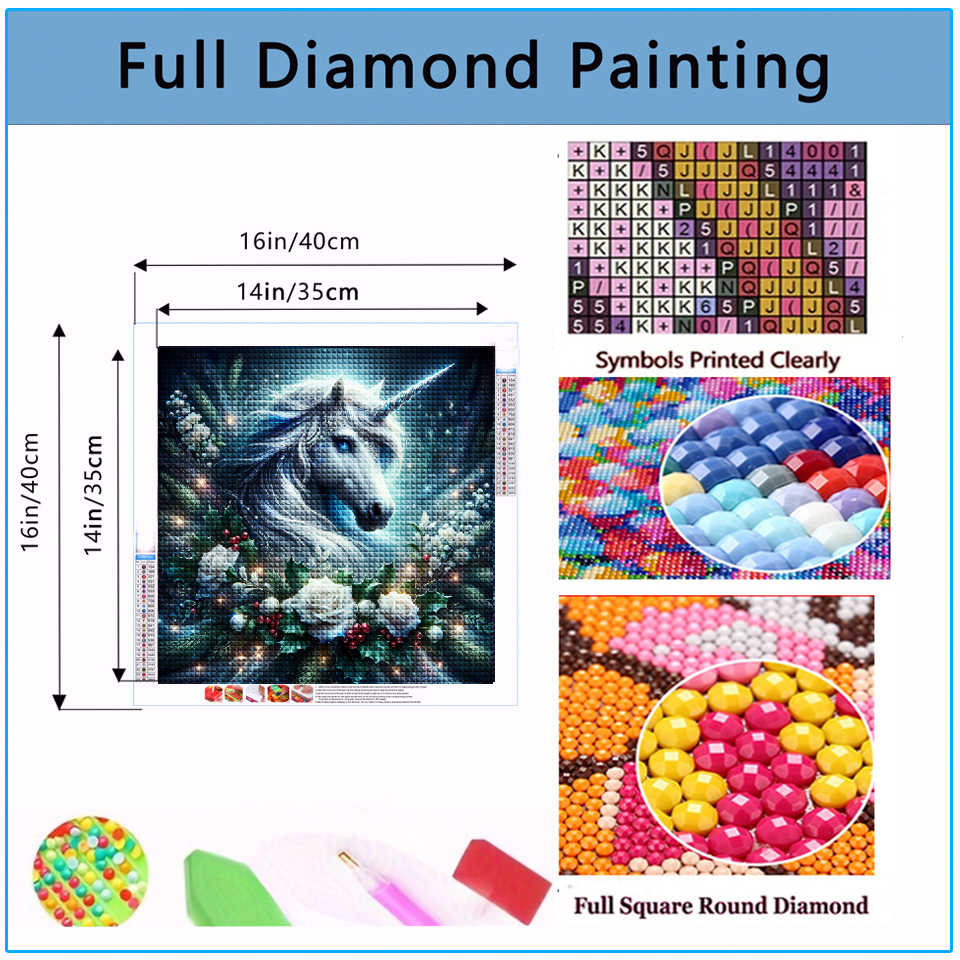 5D DIY Diamond Painting 2026 B - Embroidery Unicorn のレビューと価格