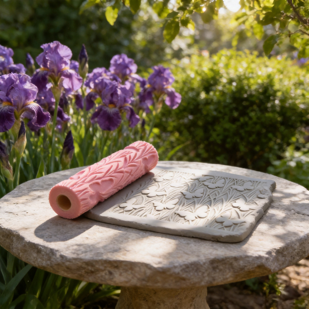 DIY Pottery Craft Rolling Pin  - Embroidery Texture のレビューと価格