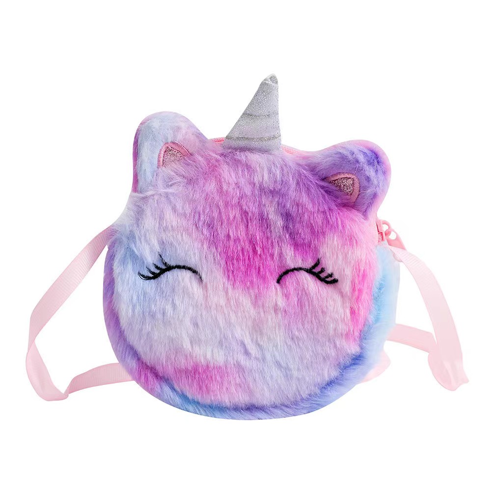 Kids Fashion Plush Shoulder Ba - Embroidery Unicorn のレビューと価格