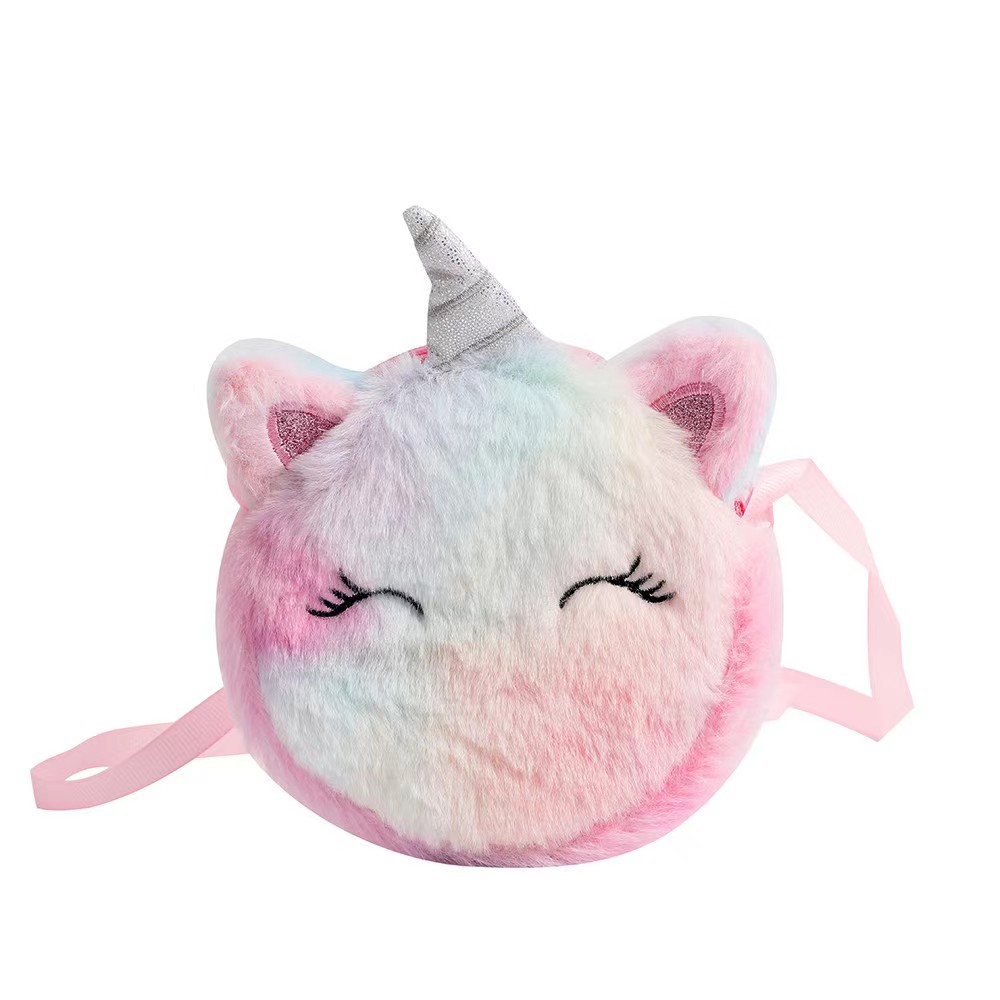 Kids Fashion Plush Shoulder Ba - Embroidery Unicorn のレビューと価格