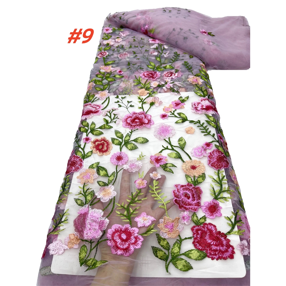 Wholesale French Luxury Mesh E - Embroidery Net Fabric のレビューと価格