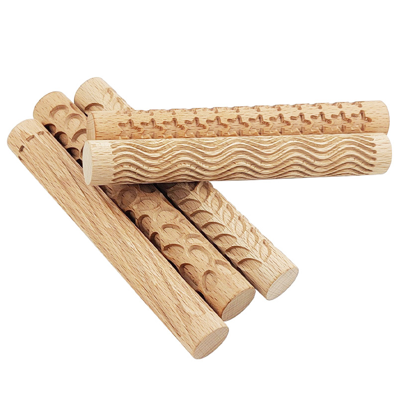 Wooden Texture Rolling Pin Cer - Embroidery Texture のレビューと価格