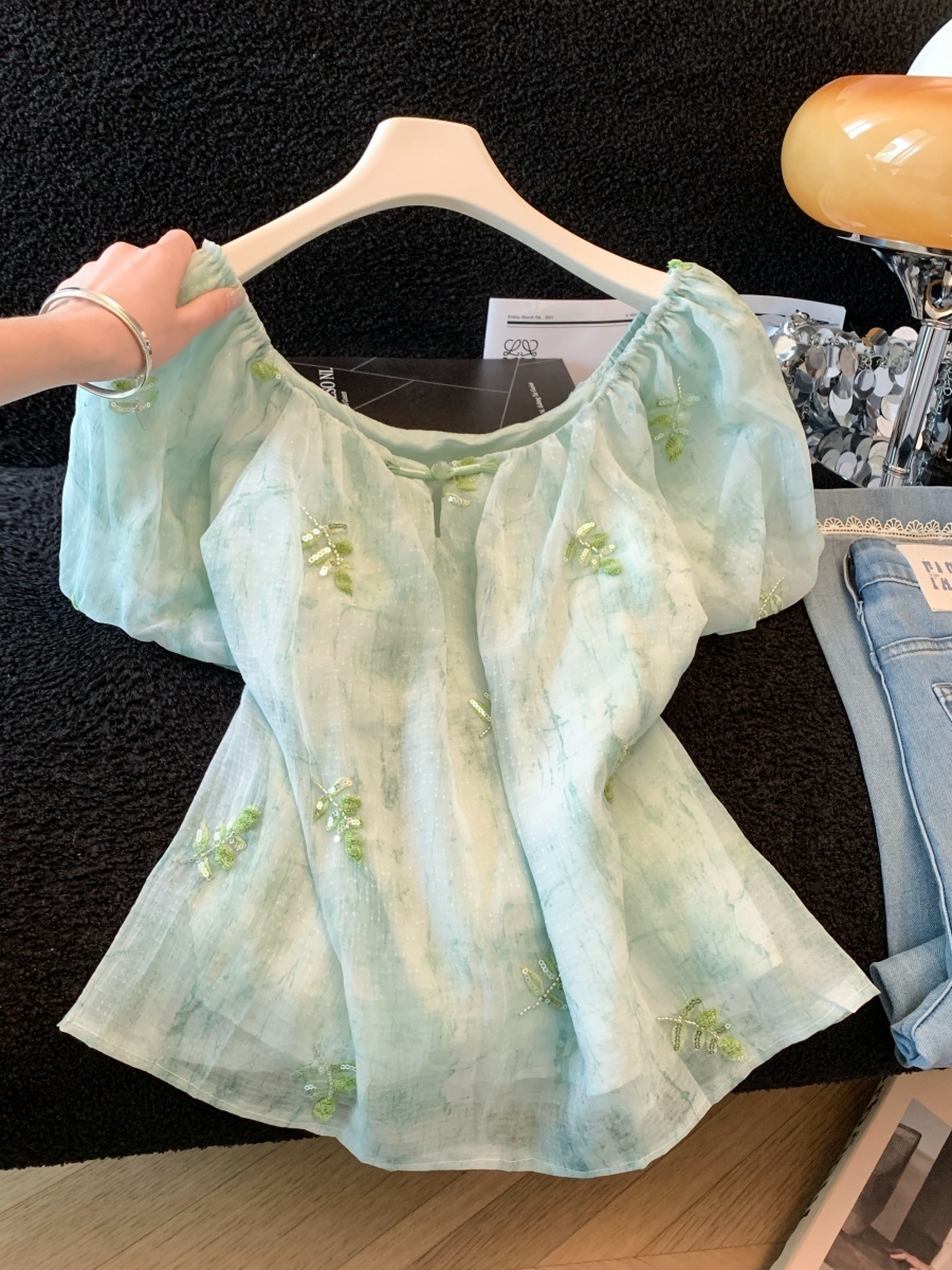 Beige Heavy Embroidery Sequin  - Embroidery Unique Design のレビューと価格