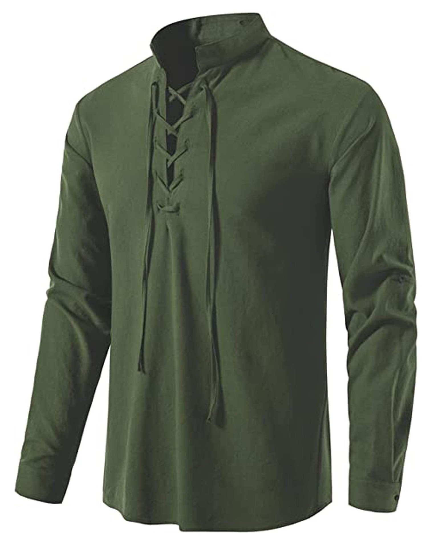 Men's Medieval Lace Up Cotton  - Embroidery Cotton のレビューと価格