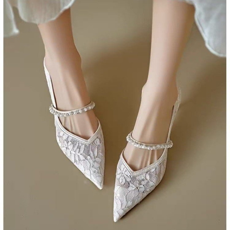 Sexy Lace Embroidery High Heel - Embroidery Dress のレビューと価格