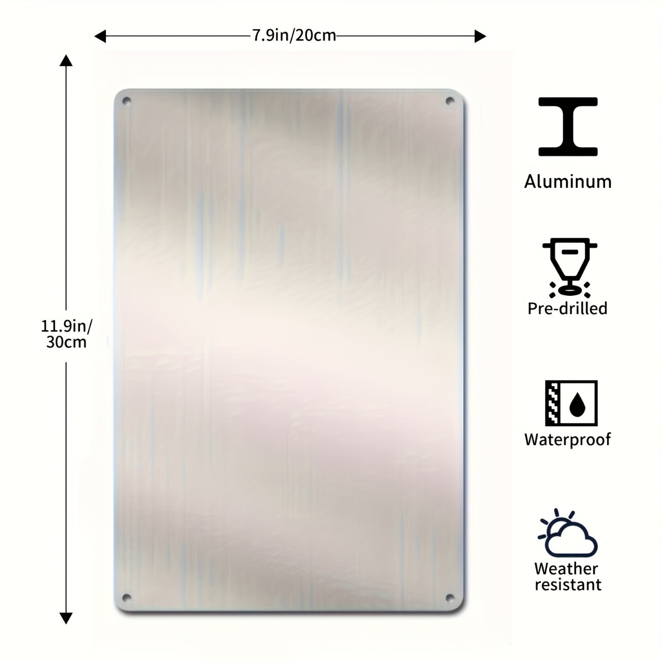 Personalized Aluminum Welcome  - Embroidery Water のレビューと価格