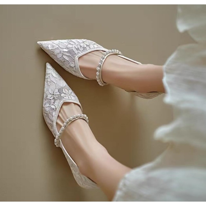 Sexy Lace Embroidery High Heel - Embroidery Dress のレビューと価格