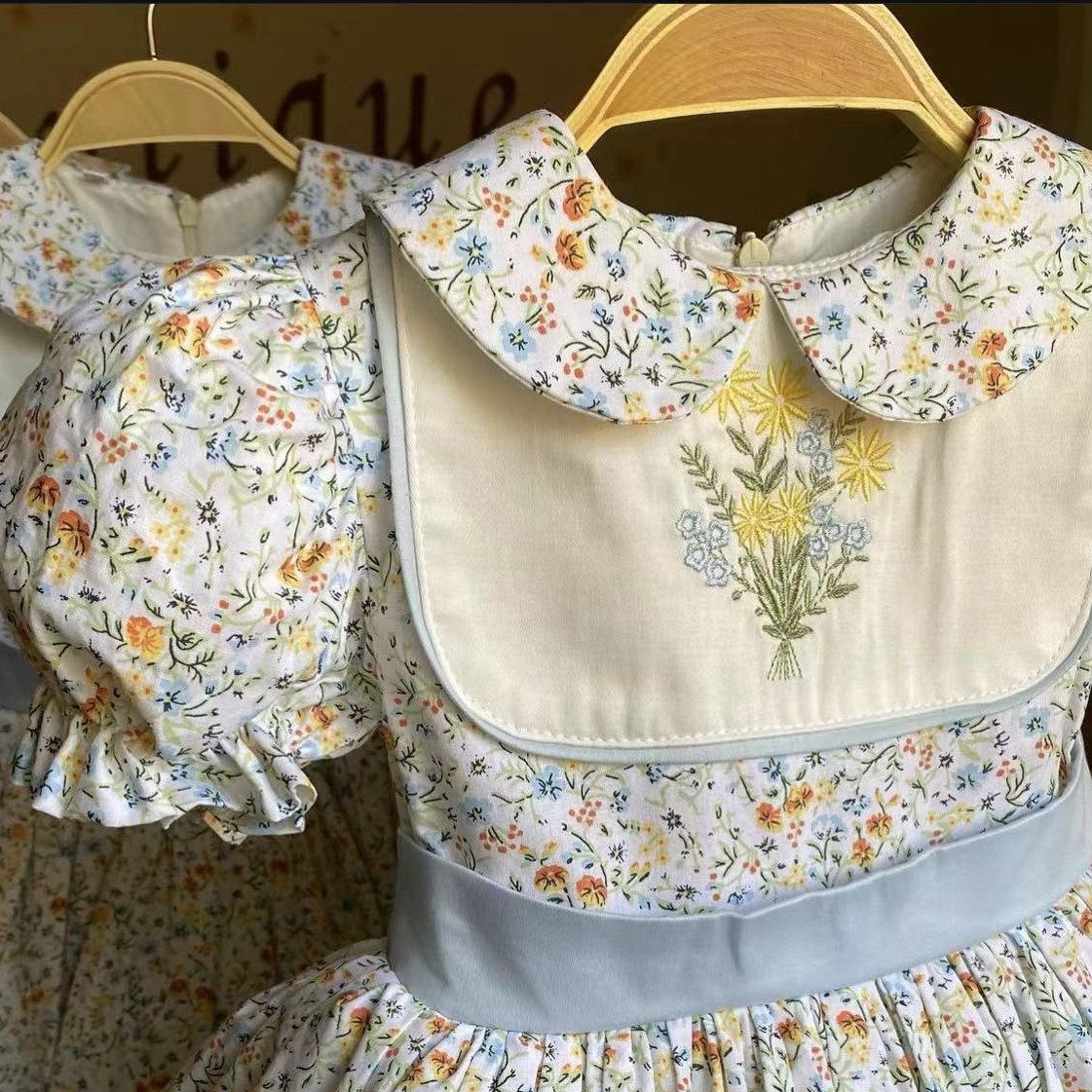 0-12Y Baby Girl Summer Flower  - Embroidery Yellow Dress のレビューと価格