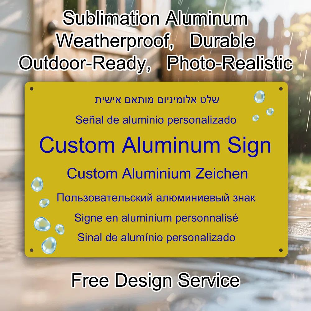 Custom Aluminum Sign Personali - Embroidery Water のレビューと価格