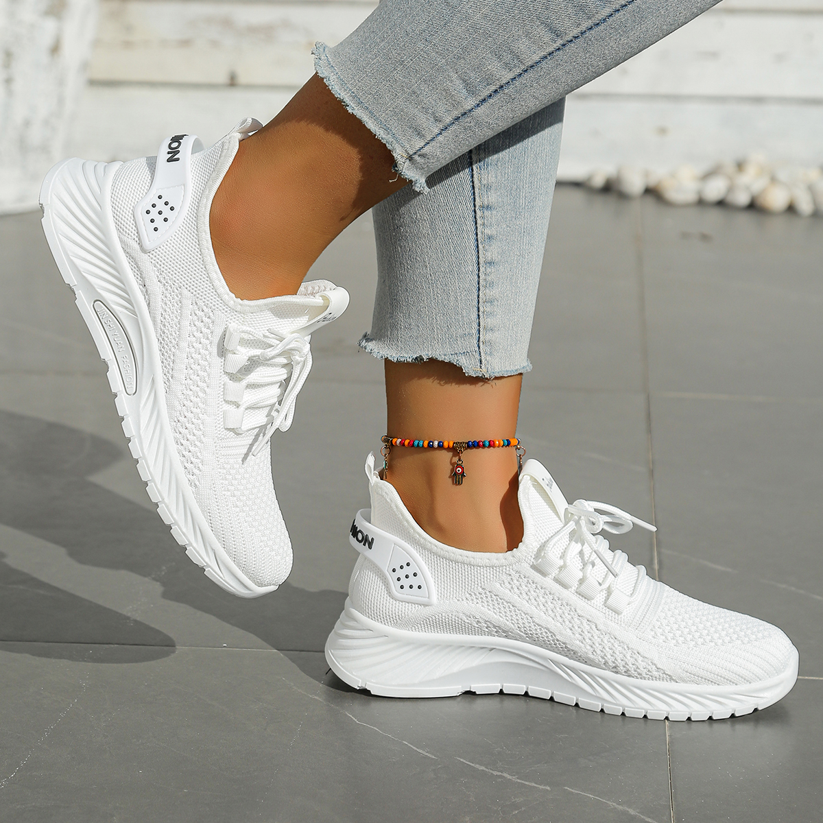 Women shoes casual sneaker fal - Embroidery Cotton のレビューと価格
