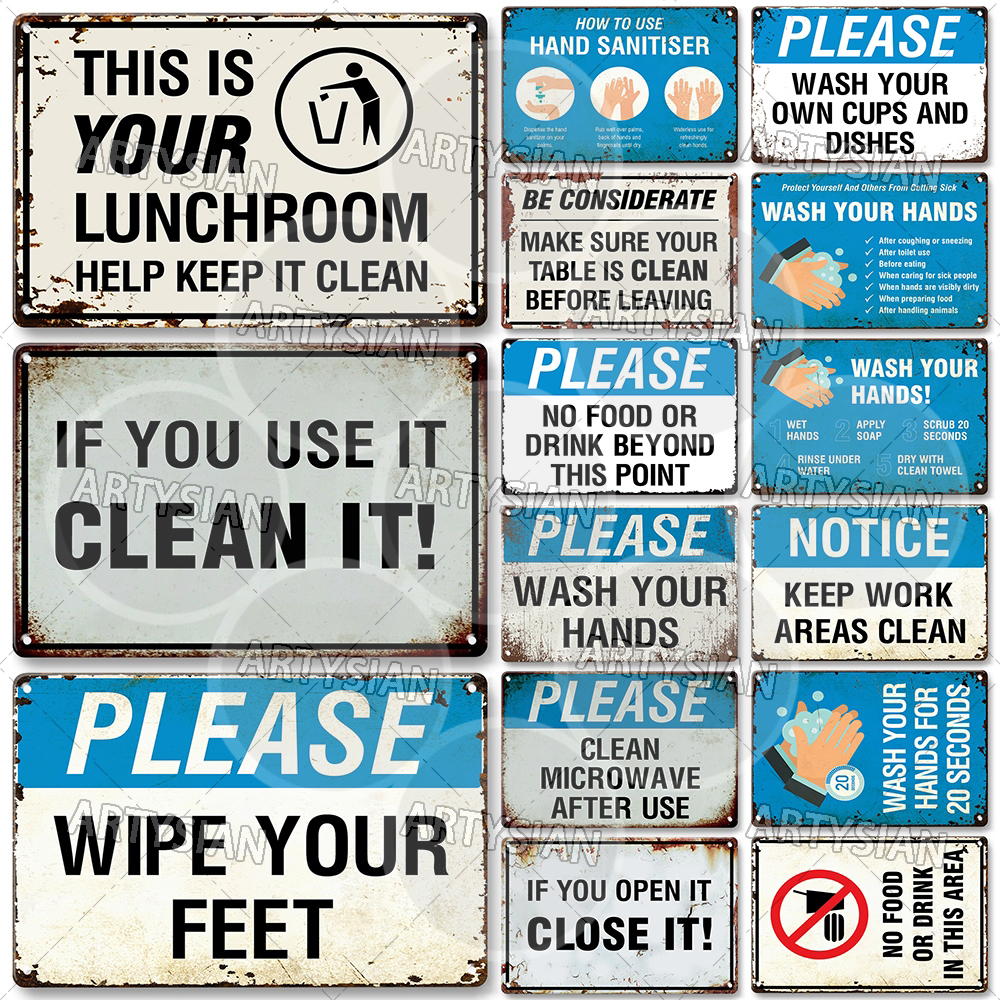 Hygiene Metal Sign No Shoes No - Embroidery Water のレビューと価格