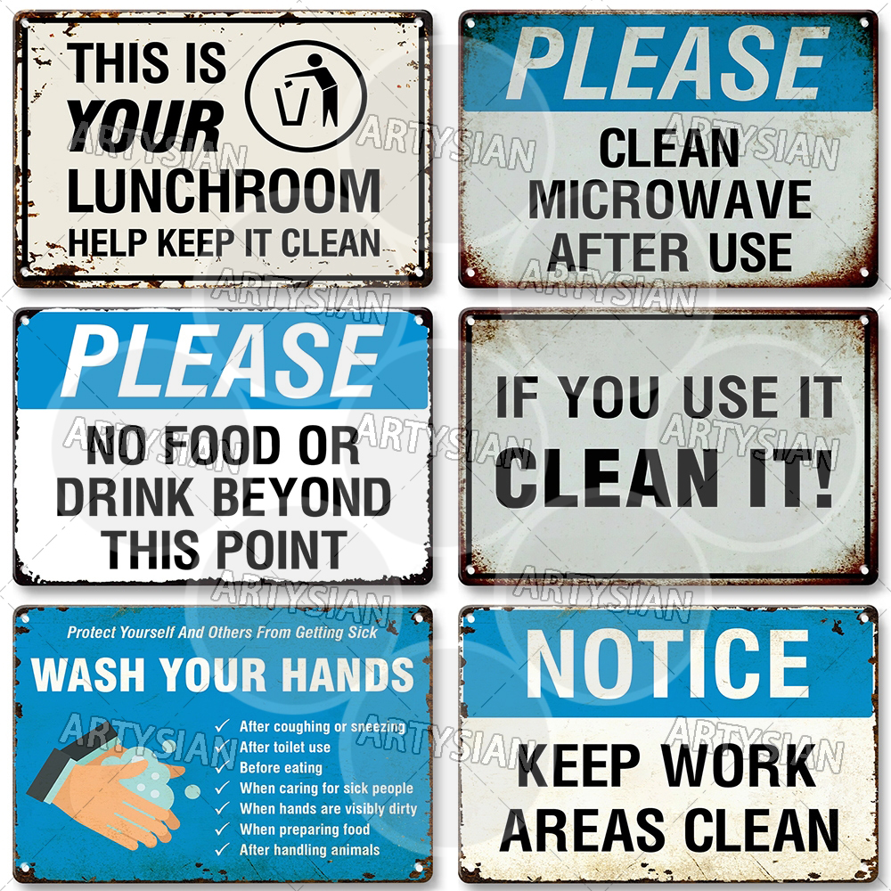 Hygiene Metal Sign No Shoes No - Embroidery Water のレビューと価格