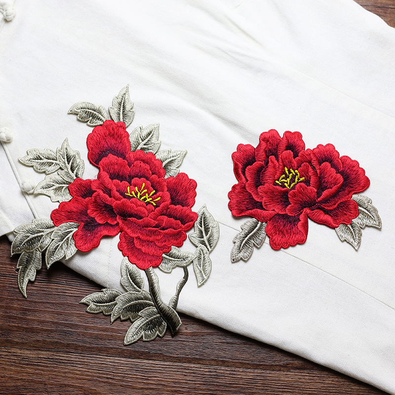 1 Pair Red Pink Yellow Embroid - Embroidery Yellow Dress のレビューと価格