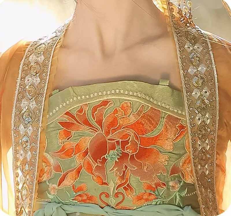 Women's Traditional Chinese Ha - Embroidery Yellow Dress のレビューと価格