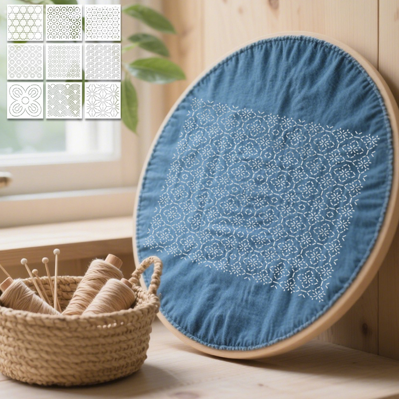YOMDID 9pcs Sashiko Embroidery - Embroidery Motif のレビューと価格