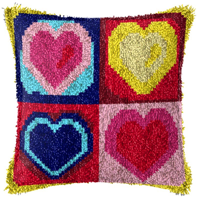 Rainbow Love Series Latch Hook - Embroidery Job のレビューと価格
