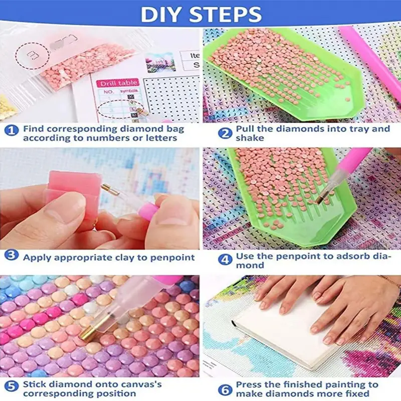 DIY Diamond Painting Colorful  - Embroidery Motif のレビューと価格