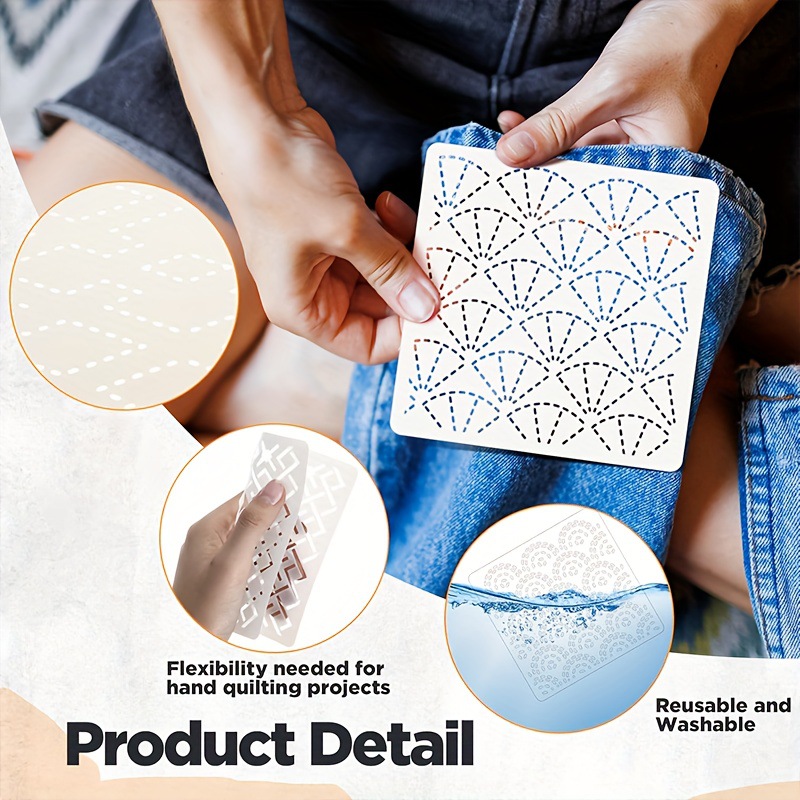30Pcs Embroidery Templates DIY - Embroidery Motif のレビューと価格