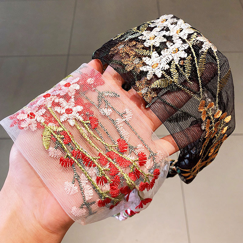 Female Ethnic Hairbands Elasti - Embroidery Motif のレビューと価格