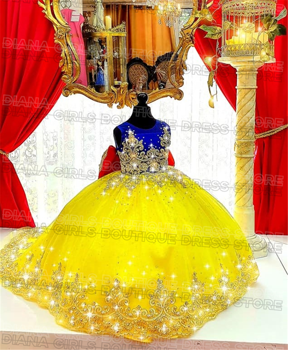 Gorgeous Yellow Flower Girl Dr - Embroidery Yellow Dress のレビューと価格