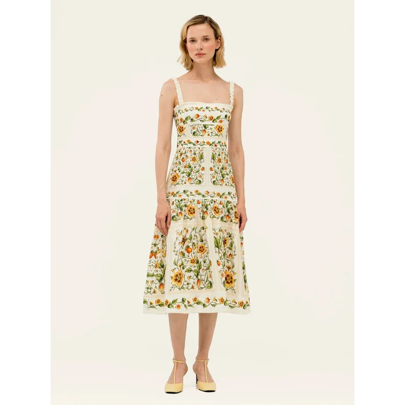 2026 Women Yellow Floral Embro - Embroidery Yellow Dress のレビューと価格