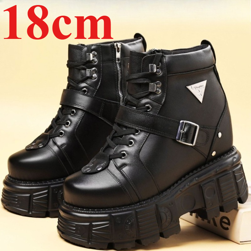 Genuine Leather Motorcycle Boo - Embroidery Cotton のレビューと価格