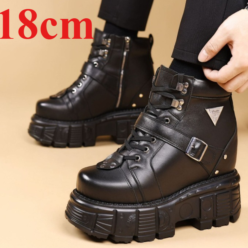 Genuine Leather Motorcycle Boo - Embroidery Cotton のレビューと価格