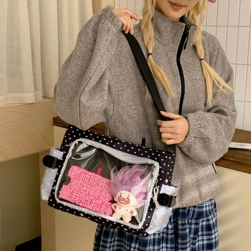 Polka Dot Crossbody Shoulder B - Embroidery Texture のレビューと価格