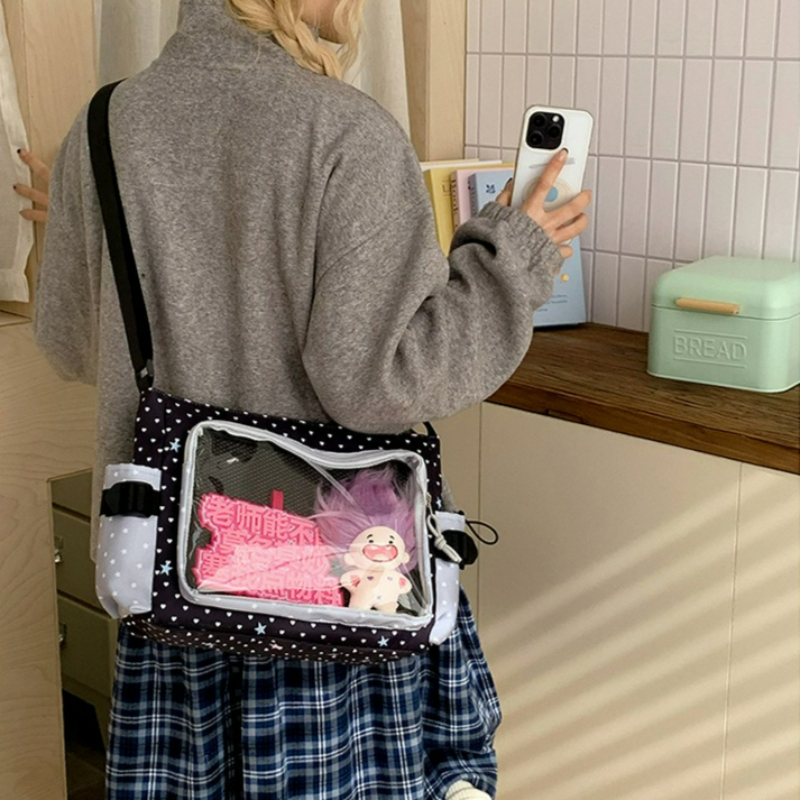 Polka Dot Crossbody Shoulder B - Embroidery Texture のレビューと価格