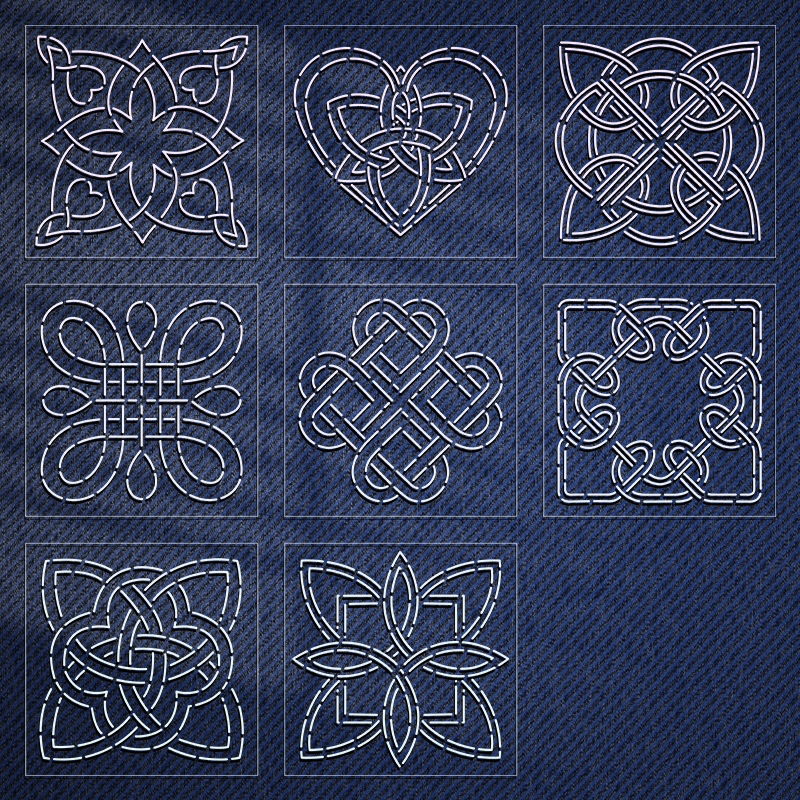 YOMDID 8pcs Ancient Symbol Pat - Embroidery Motif のレビューと価格