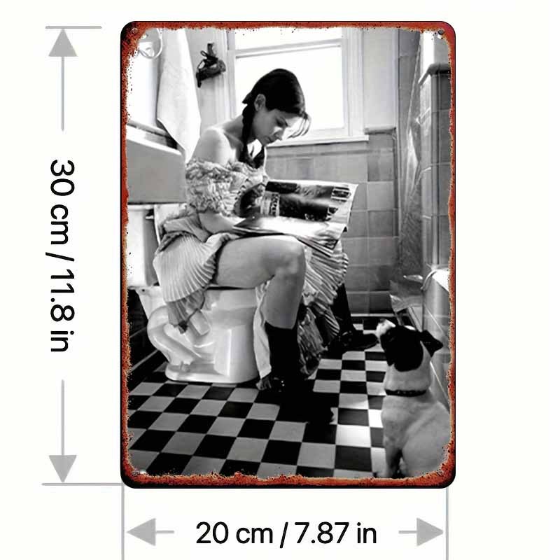 Funny Bathroom Metal Sign – Wo - Embroidery Water のレビューと価格